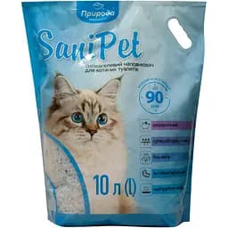Наполнитель для кошачьих туалетов силикагелевый Природа Sani Pet 10 л