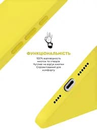 Силиконовый чехол с MagSafe для Apple iPhone 16, ICON2 MagCase, желтый, противоударный, панель с мягкой подкладкой, защита всего корпуса, поддержка беспроводной зарядки, совместим с защитными стеклами и пленками, ArmorStandart (ARM81315) - мініатюра 4