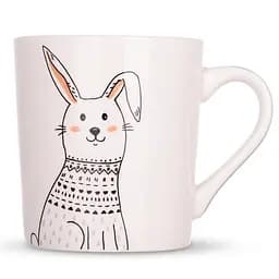 Чашка фарфоровая для чая и кофе Limited Edition BUNNY 250 мл белая (D76-L1272B)