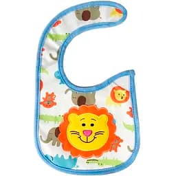 Слюнявчик тканевый Mega Zayka Lion на липучке MGZ-0614-5