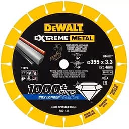Диск алмазний по металу DeWalt d = 355 мм (DT40257)