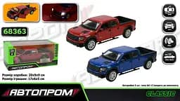 
Машинка металева Ford F-150 SVT Raptor 1:34 АВТОПРОМ світло звук двері 68363 - мініатюра 4