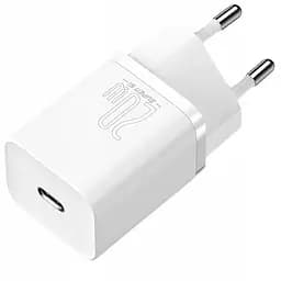 Зарядний пристрій для Apple серій 8 12 Baseus Super Si 20 W USB-C (CCSUP-D02) білий