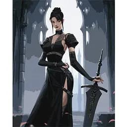 Картина за номерами Ideyka Відважна дівчина 40x50 см (KHO8396)