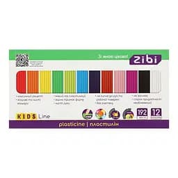 Пластилин цветной Zibi KIDS Line, 12 цветов, 192 г, ZB.6274
