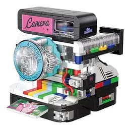 Конструктор фотоаппарат Zhegao Instant camera камера для детей и взрослых 478 деталей