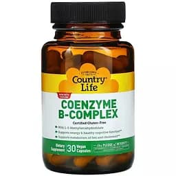 Коензим В-комплексу Country Life Coenzyme B-Complex 30 вегетаріанських капсул