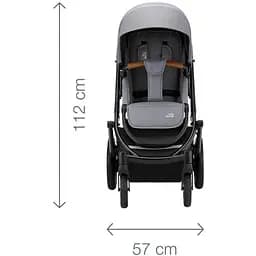 Прогулянкова коляска Britax-Romer Smile III Fossil Grey, темно-сіра (2000036114) - мініатюра 6