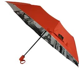 Женский складной зонтик полуавтомат Bellissimo 102 см красный