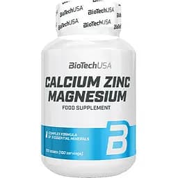 Витамины и минералы BioTech Calcium Zinc Magnezium, 100 таблеток