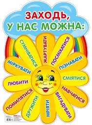 Плакат. Заходьте будь ласка. Сонечко