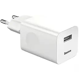 Мережевий зарядний пристрій Baseus Wall Charger 1USB QC 2.4A CCALL-BX02 White