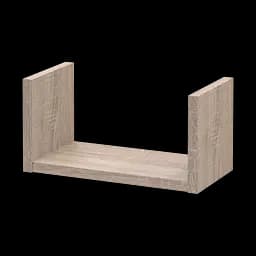 Комплект полиць Doros Філ Дуб Сонома 3 шт 30/45/60х15х15 (41516081) - мініатюра 2