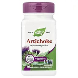 Натуральна добавка Nature's Way Artichoke Standardized, 60 вегакапсул