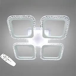 Стельова LED-люстра Diasha AS8170/4WH, квадрати, 55 W, пульт ДК