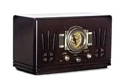 Ретро радіо програвач Daklin Де Голль AM/FM,MP3/ USB/ SD дерево Горіх (RP-057) - мініатюра 3
