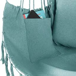 Бразильське крісло - гамак Outtec Boho XXL зелений - мініатюра 8