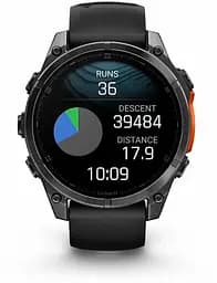 Смарт-годинник Garmin Fenix ​​8 47mm AMOLED Slate Gray with Black Silicone Band (010-02904-00) - мініатюра 2