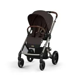 Коляска Cybex Balios S Lux TPE Chocolate Brown з бампером + Люлька Cybex S Chocolate Brown  - мініатюра 2