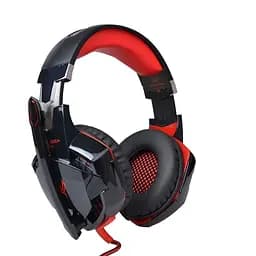 Геймерські навушники Kotion Each G2000 Pro Gaming з підсвіткою чорно-червоні