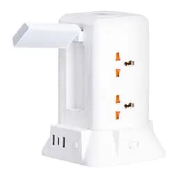Мережевий фільтр-подовжувач TOWER 6 розеток 3USB + 1PD 2,8 метри Yiwu HP-5-1 - мініатюра 21