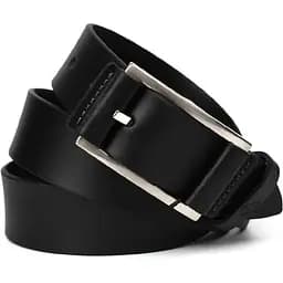 Ремінь шкіряний Grande Pelle чорний 120х3.5х0.5 см acs0032042