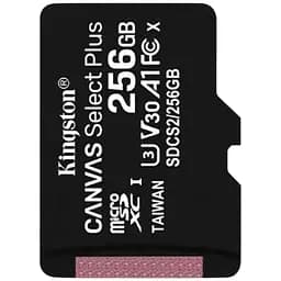 Карта памяти Kingston microSDXC 256GB Canvas Select Plus 100R A1 C10 без SD-адаптера (SDCS2/256GBSP) [66806]