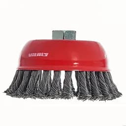 Щітка-чашка Vitals плетена сталь 125 мм М14, 0.5 мм (174504)