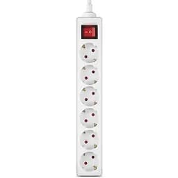 Мережевий фільтр живлення REAL-EL RS-6 Protect M 3m, white (EL122300033) - мініатюра 2