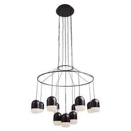 Люстра підвісна Brille в спальню LED 84W NW BK (BR-01 674S/12) - мініатюра 3