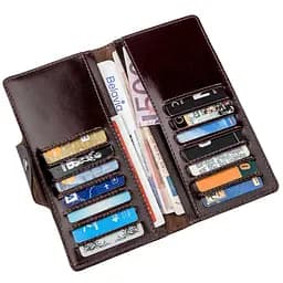 Шкіряне портмоне Shvigel 18х8.5х1 см acs0016094 - мініатюра 4