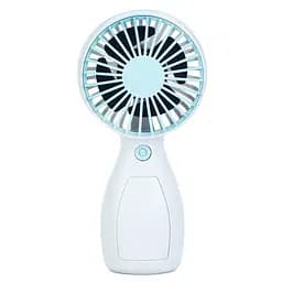 Портативний ручний вентилятор Bambi MK 5663-1Blue 13 см, акумулятор, USB зарядне