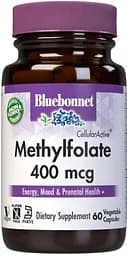 Фоліева кислота Bluebonnet Nutrition Cellular Active Methylfolate 400 mcg, 60 вегакапсул