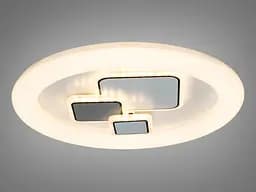 Світильник стельовий LED Diasha 8993-330, 50W, 2750 лм, 33 см, білий акрил, метал, сучасний стиль для дому - мініатюра 3