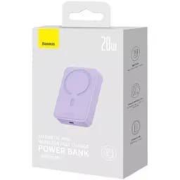 Портативний ЗП Power Bank Baseus Magnetic Mini OS 20W c БЗП 10000 mAh (PPCX110105) Purple - мініатюра 6