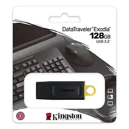 USB-накопичувач KINGSTON 128GB Black/Yellow (DTX/128GB) - мініатюра 3