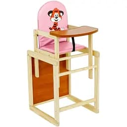 Стульчик и столик для кормления из кожзама Мася №2033