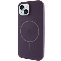 Чохол Epik Silicone Case Full Protective AA with MagSafe для Apple iPhone 15, 6.1 Фіолетовий/Elderberry