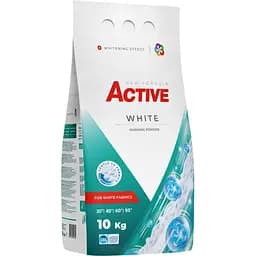 Стиральный порошок Active White Powder для белых вещей, 10 кг (135 циклов)