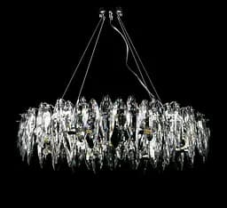 Люстра "crystal" Splendid Ray L88046/800/8 SL хром 8 ламп E14 діаметр 80 см