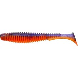 Силикон FishUP U-Shad 4" #207 - Dark Violet/Orange (8 шт/уп)