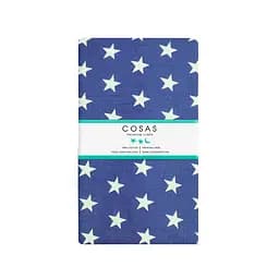 Простирадло Cosas на резинці в дитяче ліжечко 60х120 blue stars, синій (StarBlue_120) - мініатюра 5
