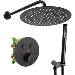 Душова система прихованого монтажу Rea Miler box black matt REA-P6713, Чорний матовий