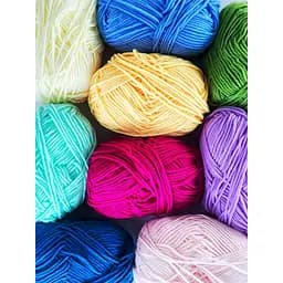 Пряжа фасована петляста Brushme NB111, 80% бавовни, 20% молочна клітковина, глибоке озеро - мініатюра 2