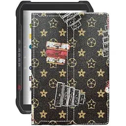 Чехол StatusCASE из экокожи для планшета Speedata SD100 Orion Луи-Витон-коричневый