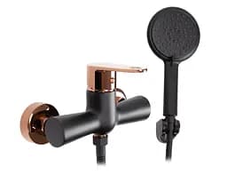 Смеситель для душа Rea Mild настенный rose gold REA-B9149 Черный