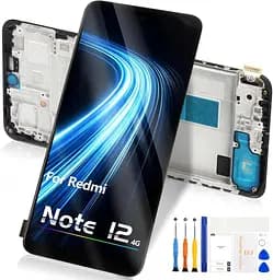 Замена ЖК-дисплея Xiaomi Redmi Note 12 4G, сенсорный экран, дигитайзер с ремонтным комплектом 23021RAAEG 23021RAA2Y 23028RA60