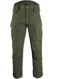 Штани softshell Mil-tec assault олива зимові водонепроникні 11380012 - S