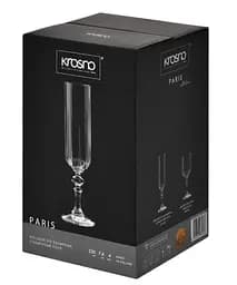 Набір бокалів для шампанського Krosno Paris 220 мл 4шт. (931623) - мініатюра 3