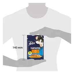 Вологий корм для котів Felix Fantastic, шматочки в желе, з куркою 2.21 кг (26 шт. х 85 г) - мініатюра 4